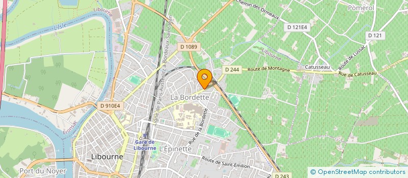 localisation de l'entreprise S.E.C. DEVAURE GUIBERT MESSIEN à LIBOURNE