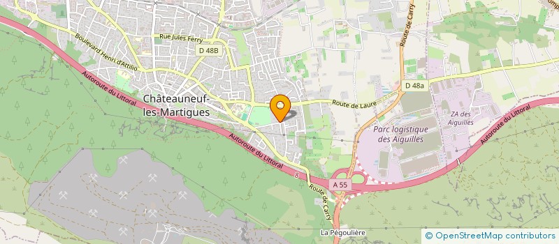 localisation de l'entreprise S.E. CAICO VINCENT  CHATEAUNEUF-LES-MARTIGUES