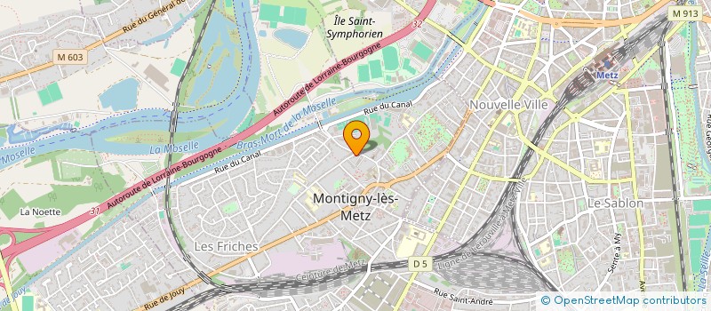 localisation de l'entreprise S.E. CONSTRUCTION à MONTIGNY-LES-METZ