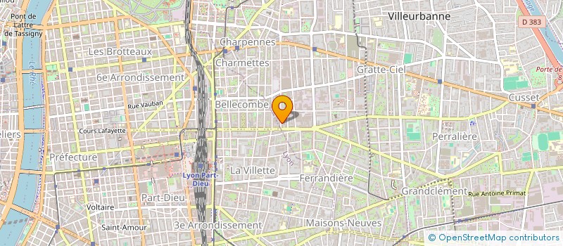 localisation de l'entreprise S.E.D à VILLEURBANNE