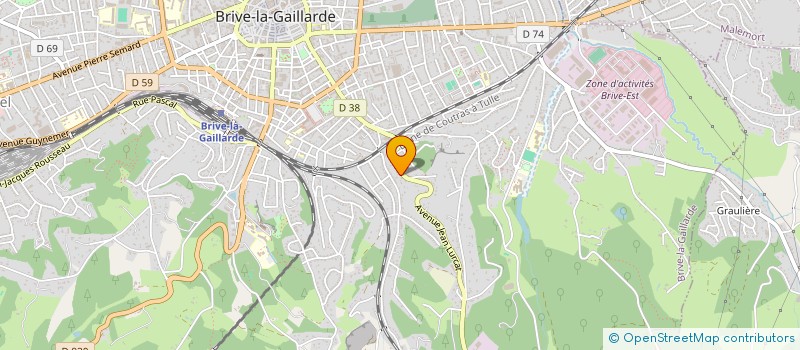 localisation de l'entreprise S.E.D  BRIVE-LA-GAILLARDE