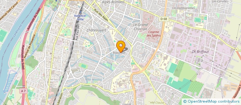 localisation de l'entreprise S.E.D.A.T. à VALENCE