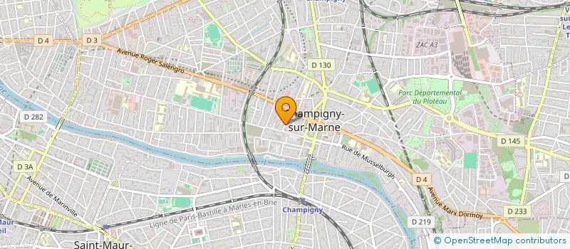 localisation de l'entreprise S E D C à CHAMPIGNY-SUR-MARNE