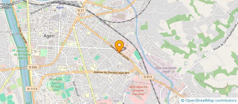localisation de l'entreprise S E D E M à AGEN