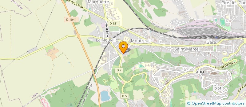 localisation de l'entreprise S.E.D.I. à LAON