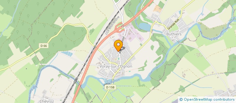 localisation de l'entreprise S. E. D. I. S. à VORAY-SUR-L'OGNON