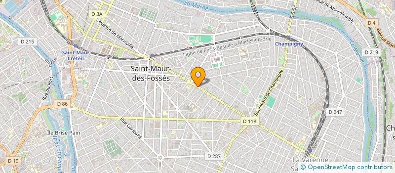 localisation de l'entreprise S.E.D.O. à SAINT-MAUR-DES-FOSSES