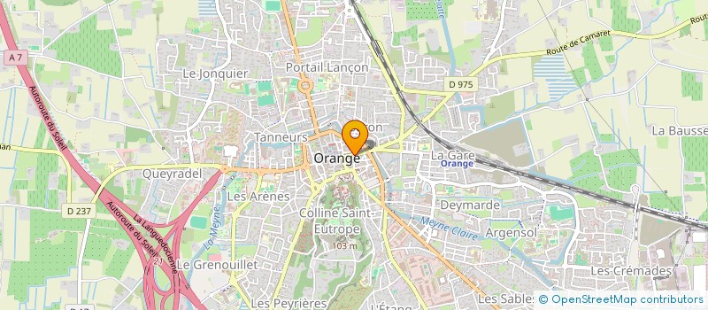 localisation de l'entreprise S.E. DES ETS JACKY à ORANGE