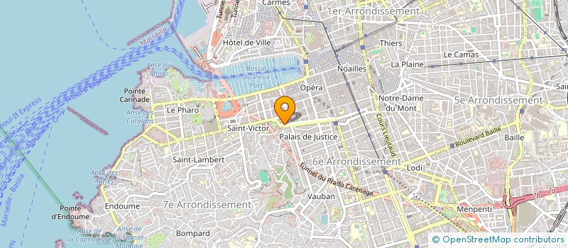 localisation de l'entreprise S.E. DU 22 MAZENOD à MARSEILLE