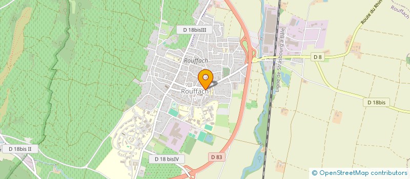 localisation de l'entreprise S.E. DU RESTAURANT A LA GRAPPE  ROUFFACH