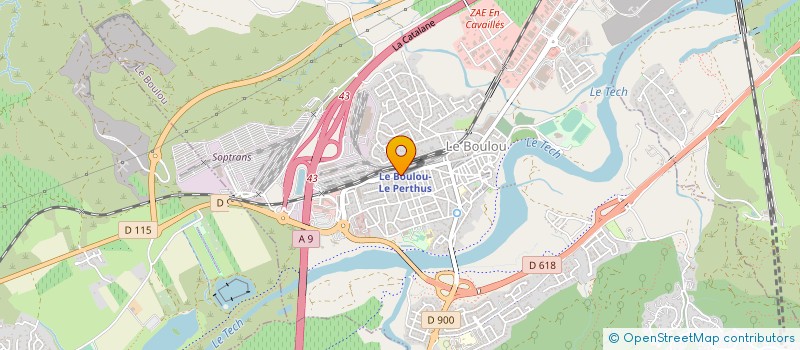 localisation de l'entreprise S.E.E. FRAXANET ROBERT  LE BOULOU