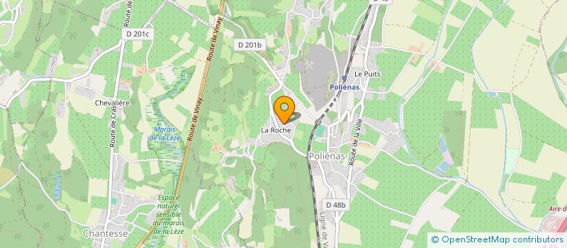 localisation de l'entreprise S.E.F.  POLIENAS