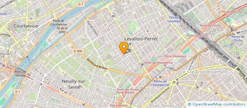 localisation de l'entreprise S.E.F. à LEVALLOIS-PERRET