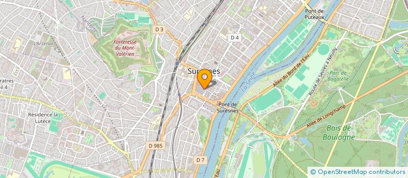 localisation de l'entreprise S.E.F.E.D. SOCIETE D'ETUDES TECHNIQUES ET D'ENTREPRISES à SURESNES