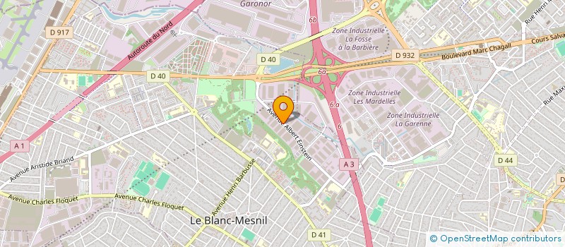 localisation de l'entreprise S.E.F.E.R. (SOULAGEMENT, ENTRAIDE, FRATERNITE ET EGALITE DANS LA RUE) à LE BLANC-MESNIL
