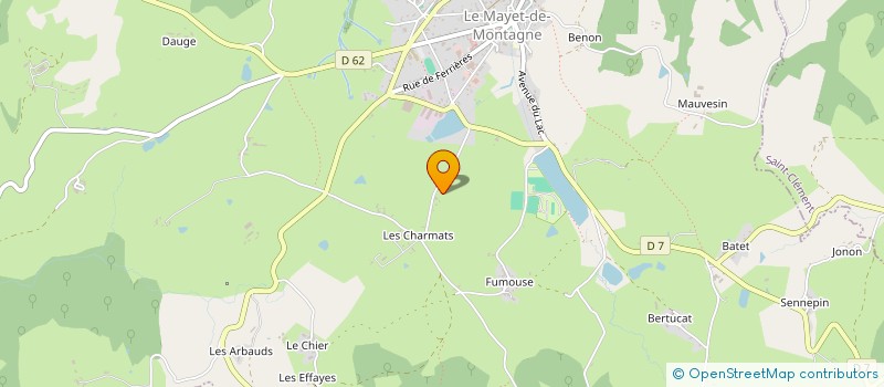 localisation de l'entreprise S.E.F. LOC à CHATEL-MONTAGNE