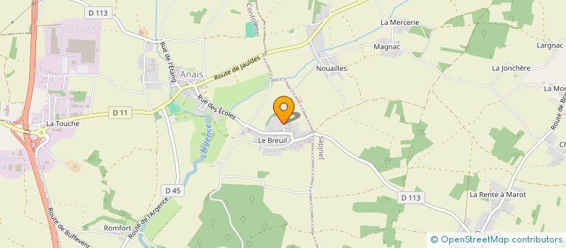 localisation de l'entreprise S E FINANCES à AUSSAC-VADALLE
