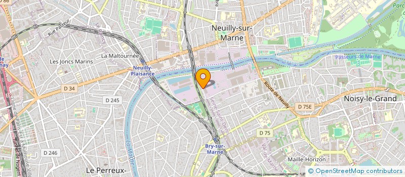 localisation de l'entreprise S.E.G.B (SOCIETE EUROPEENNE GENERALE DU BATIMENT)  NOISY-LE-GRAND