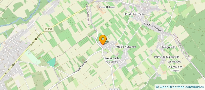 localisation de l'entreprise S.E.G. SARL à MEZIERES-LEZ-CLERY