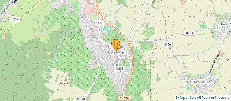 localisation de l'entreprise S.E.H.R.A.  MARMOUTIER