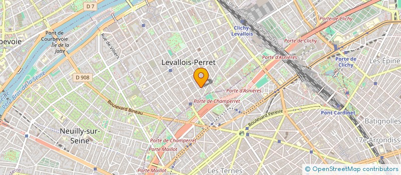 localisation de l'entreprise S.E.H.T à LEVALLOIS-PERRET