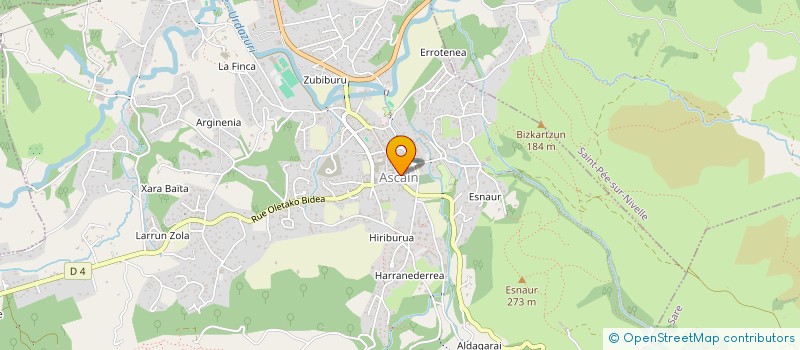 localisation de l'entreprise S.E.HOTEL DE LA RHUNE  ASCAIN