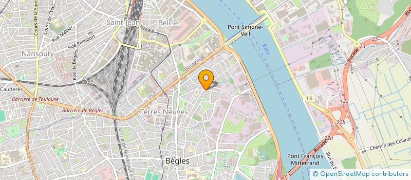 localisation de l'entreprise S.E.I à BEGLES