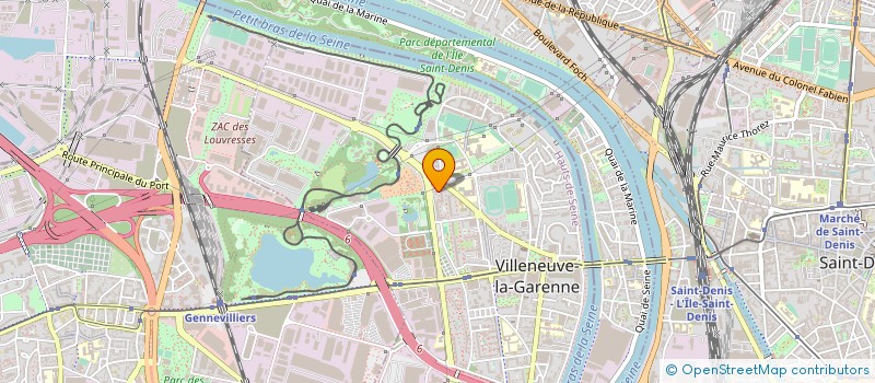 localisation de l'entreprise S.E.I.B.  VILLENEUVE-LA-GARENNE