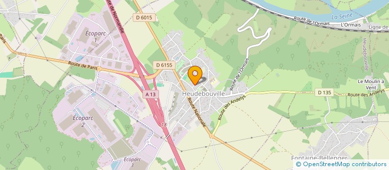localisation de l'entreprise S.E.I.H SOC ENTRAIDE INSERTION HANDICAP à HEUDEBOUVILLE