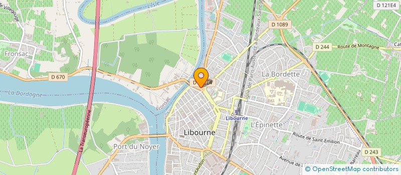 localisation de l'entreprise S.E.L. 33 SYNERGIE AQUITAINE  LIBOURNE