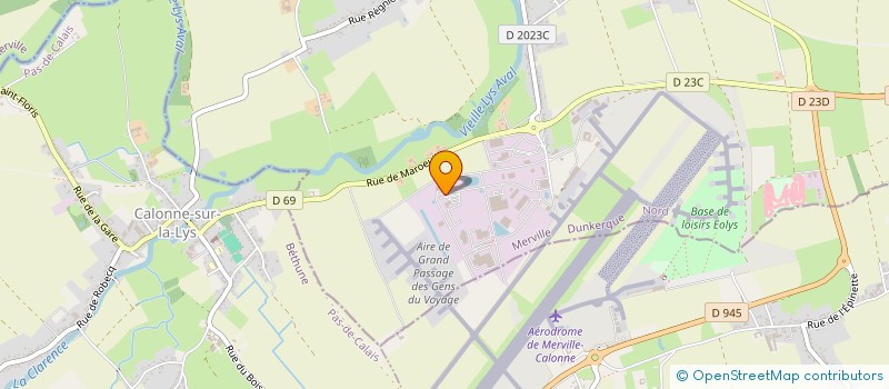 localisation de l'entreprise S.E.L  MERVILLE