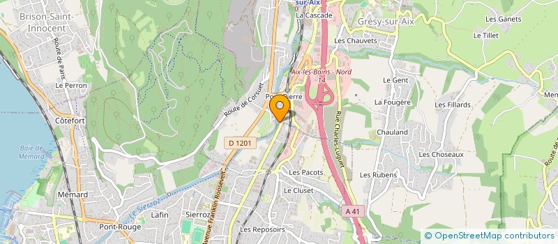 localisation de l'entreprise S.E.L.A.M.  GRESY-SUR-AIX