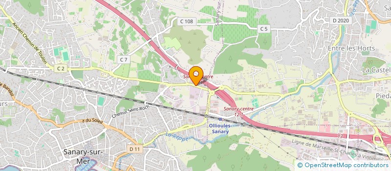 localisation de l'entreprise S.E.L.A.R.L. CAROLINE SERRE  SANARY-SUR-MER