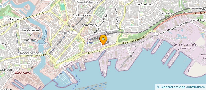 localisation de l'entreprise S.E.L.A.R.L. CARON à BREST