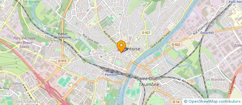 localisation de l'entreprise S.E.L.A.R.L. DAMY RAYNAL HERVE-LANCIEN  PONTOISE