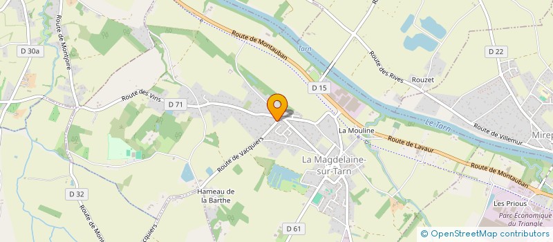 localisation de l'entreprise S.E.L.A.R.L RACHIS ET TETE  LA MAGDELAINE-SUR-TARN