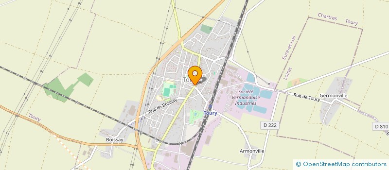 localisation de l'entreprise S.E.L.A.R.L. TOURYDENT à TOURY