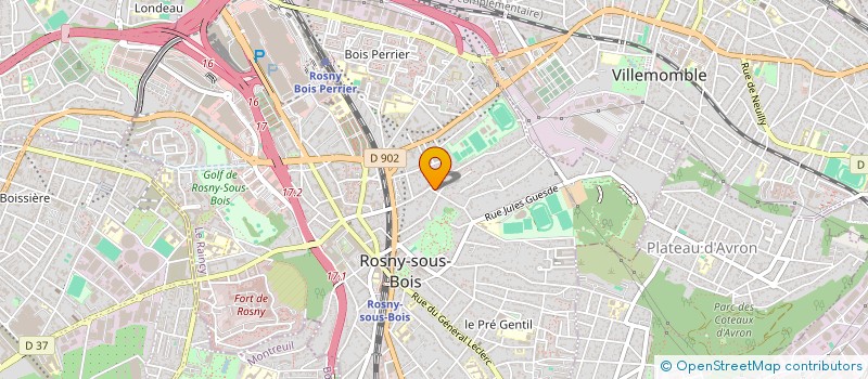 localisation de l'entreprise S.E.L.A.S ARCHICARREE  ROSNY-SOUS-BOIS