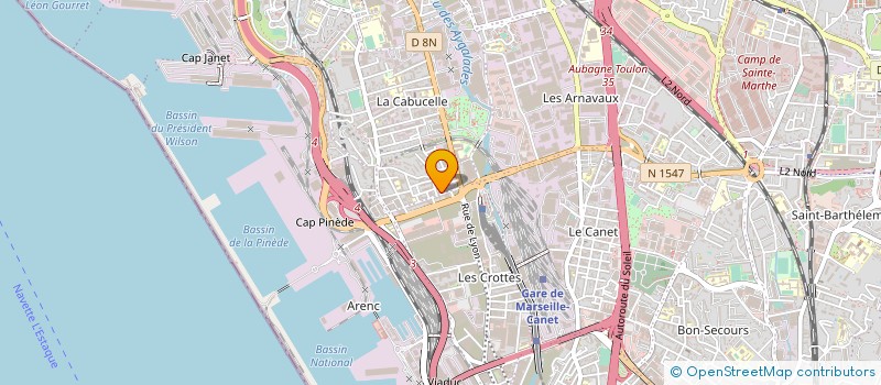 localisation de l'entreprise S.E.L.A.S PHARMACIE ODDO 2  MARSEILLE