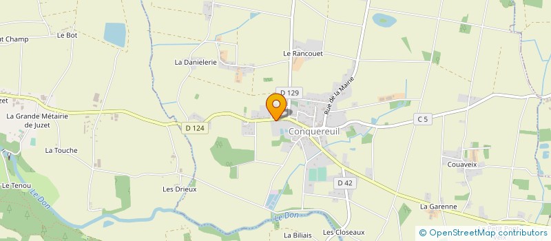 localisation de l'entreprise S.E.L. DE CONQUEREUIL (SYSTEME D'ECHANGE LOCAL DE CONQUEREUIL)  CONQUEREUIL