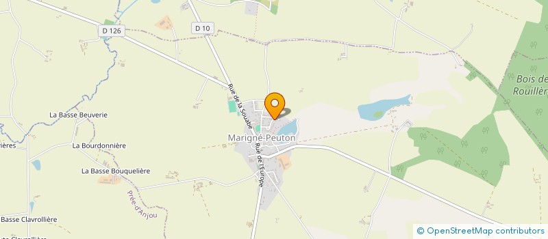 localisation de l'entreprise S.E.L. DU CHEMIN  MARIGNE-PEUTON