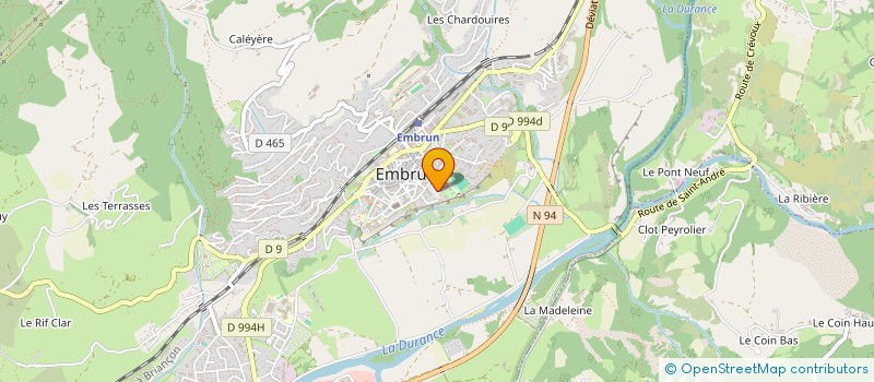 localisation de l'entreprise S.E.L. EMBRUNAIS  EMBRUN