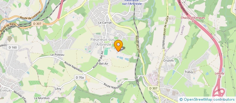 localisation de l'entreprise S.E.L.S  FLEURIEUX-SUR-L'ARBRESLE