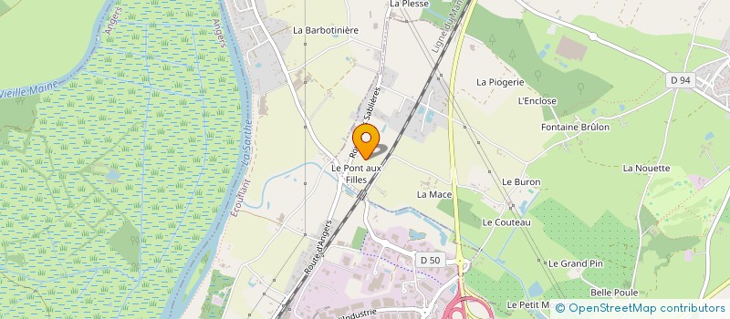 localisation de l'entreprise S.E.M.  VERRIERES-EN-ANJOU