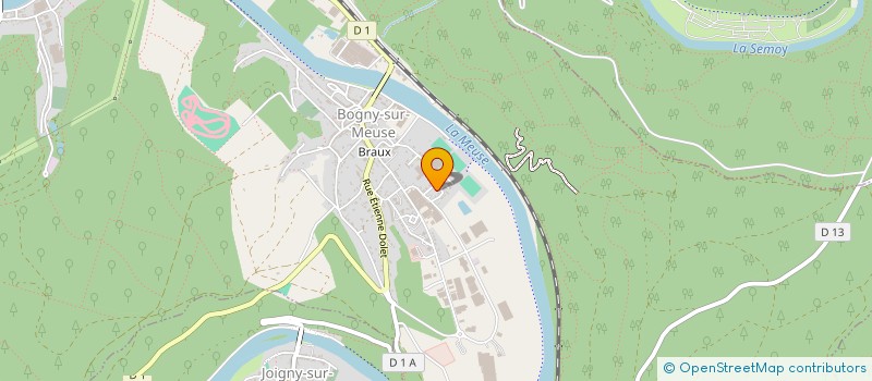 localisation de l'entreprise S.E.M.A.P. à BOGNY-SUR-MEUSE