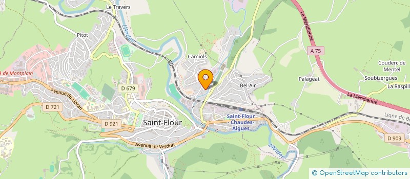 localisation de l'entreprise S.E.M.A. SAINT FLOUR  SAINT-FLOUR