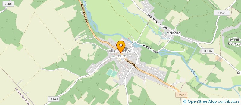 localisation de l'entreprise S.E.M. MAISON BERTHEAU à VILLEMEUX-SUR-EURE