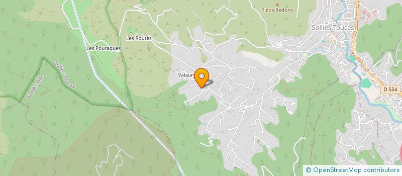localisation de l'entreprise S.E.M.O. à SOLLIES-TOUCAS
