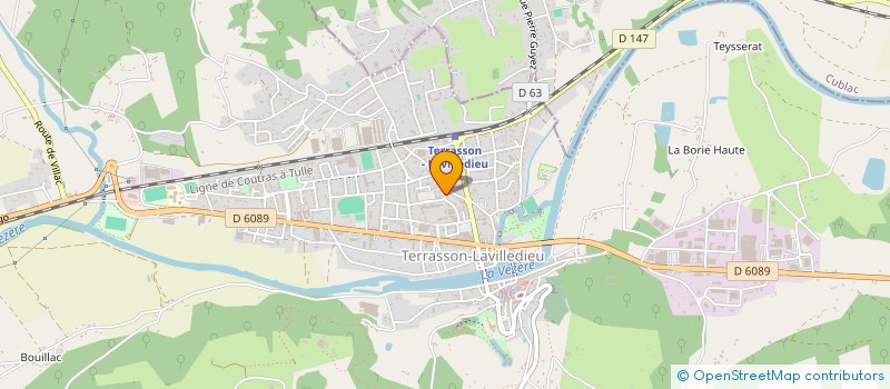 localisation de l'entreprise S&E MARKETING  TERRASSON-LAVILLEDIEU