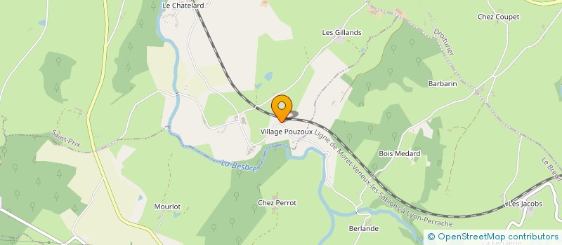 localisation de l'entreprise S.E. MOULIN DU CHATELARD à SAINT-PRIX